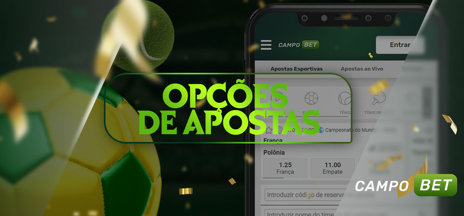 Todos os mercados de apostas disponíveis no aplicativo campobet para apostadores brasileiros